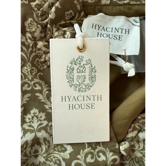 Hyacinth House Tuckernuck Moss Printed Russell Ruffle Collar Mini Dress - Picture 9 of 11